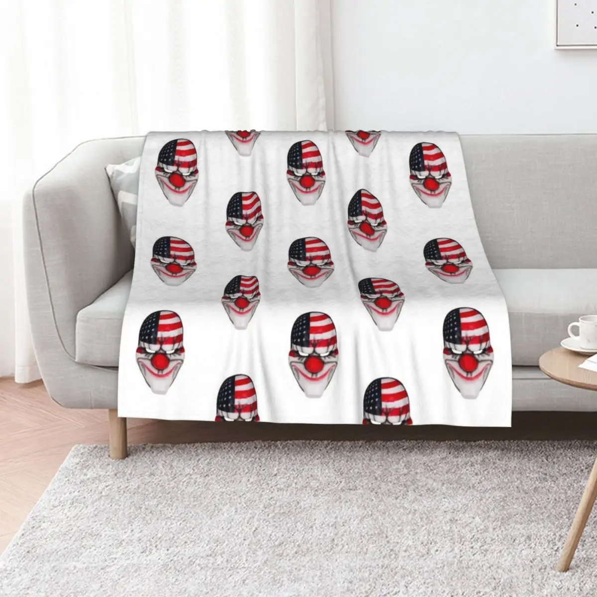 

Dallas Mask Throw Blanket for winter Decorative Throw Soft Plaid Sofa Blankets