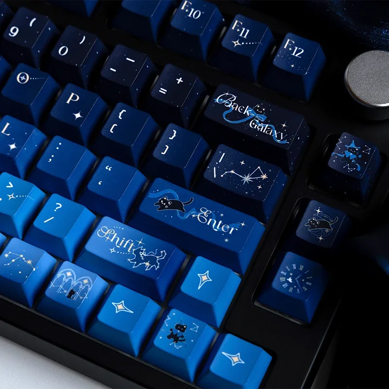 

Колпачки для клавиш с тематикой звездного неба, 139 клавиш, вишневый профиль, материал PBT, сублимационная краска для игровой клавиатуры 61/68/78/80/84/87/98/104/Alice