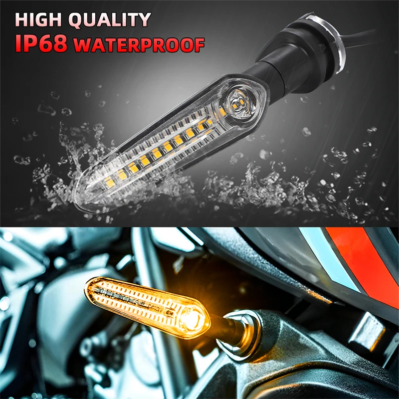 LED Turn Signal Light para YAMAHA, Correndo Lâmpada de Água, Pisca, Indicador, XJ6, FZ6, MT09, Tracer 900, MT10, MT03, FZ25, Indicadores