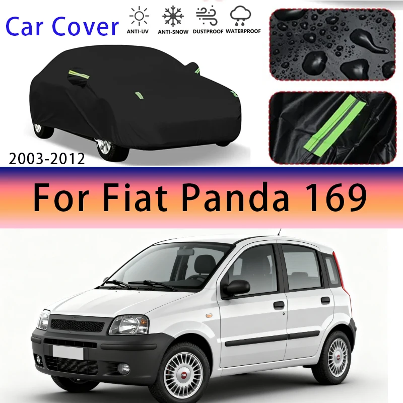 

For Fiat Panda 169 2003-2012 Outdoor Protection Full Car Covers Snow Cover Sunshade Waterproof Dustproof Exterior Car accessorie