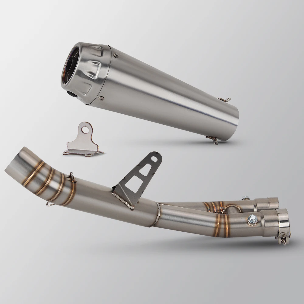 For YAMAHA R1 2015-2024 Motorcycle Exhaust Slip on Racing Line Arro Muffler Connect Stainless Middle Link Pipe Escape