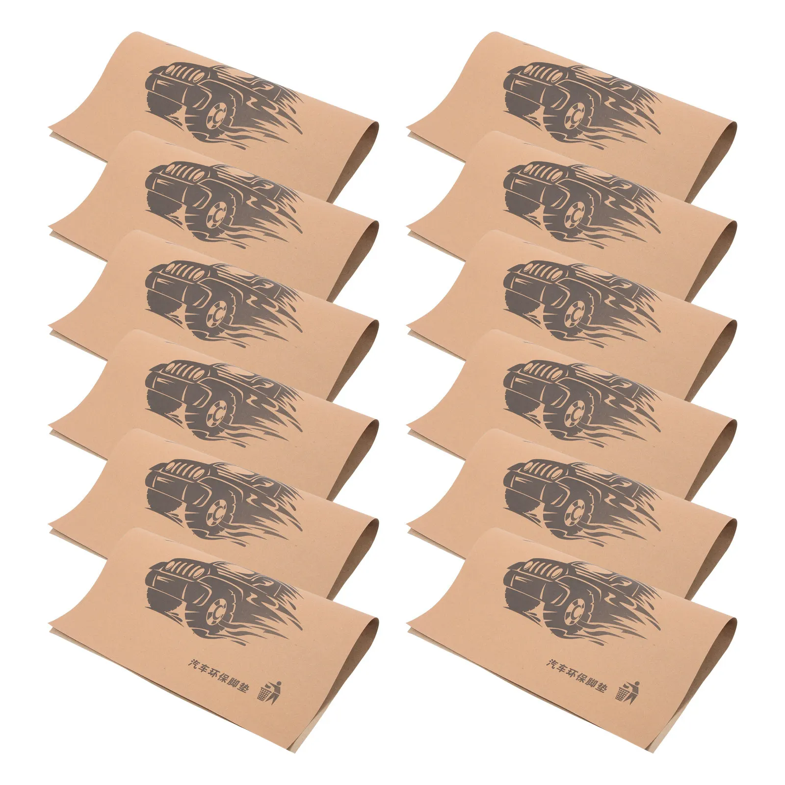 

50 шт. одноразовых бумажных ковриков для автомобиля, универсальные защитные автомобильные коврики, аксессуары для салона автомобиля