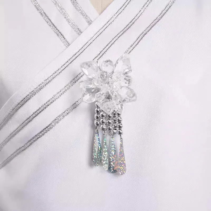 Disfraz de Anime Hakka no Togame Kuchiki Rukia, disfraz de Cosplay de castigo de neblina blanca, vestido de peluca blanca, uniforme de mujer, traje de juego de rol de Halloween