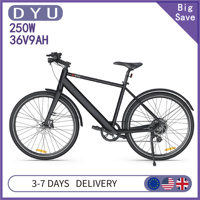 DYU Stroll 1 E-bike 250W Motor 36V9AH Lithium Battery Aluminum Alloy Electric Bicycle 16Inch Tire City Electric Bike