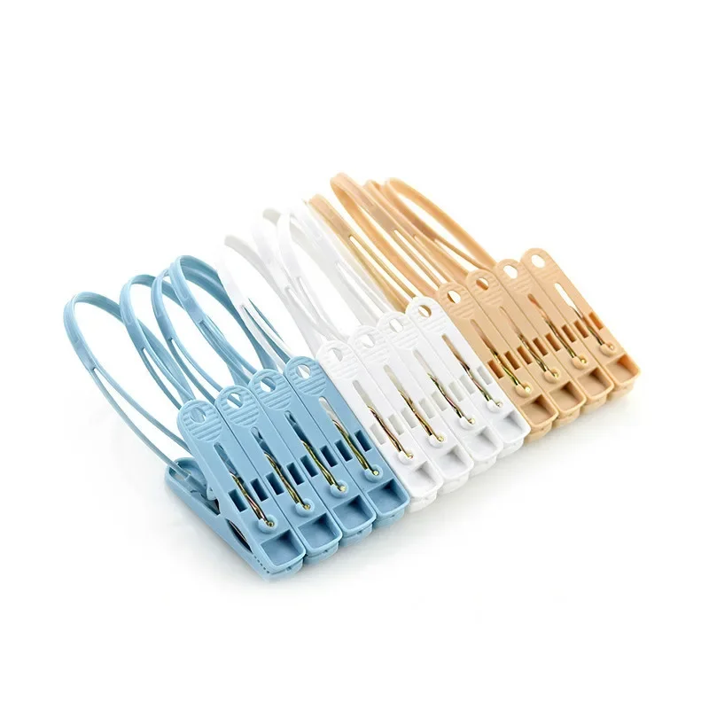 12Pcs Mixed Color Plastic Clothes Pegs Storage Clip Portable Home Hangers for Clothes Hanger Drying Rack Towel Clothes Pins