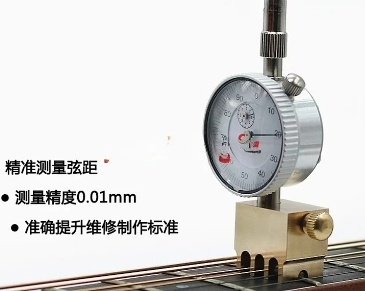 Folk bakelite guitar string distance ruler height measurement dial meter maintenance tool