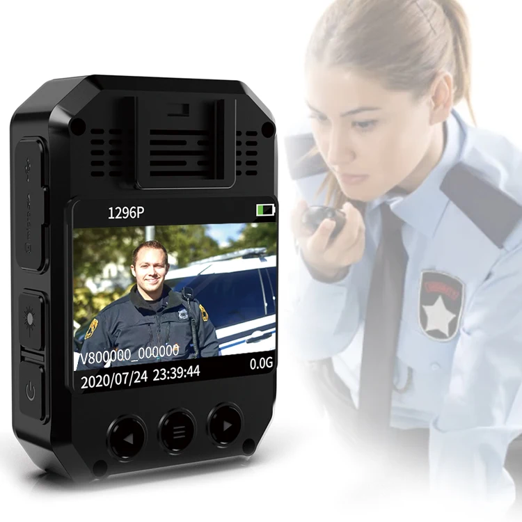 HD 1296P Digital Video Recorder Camera Body for Cop Law Enforcement Equipment Night Vision Wearable Body Worn Camera GPS