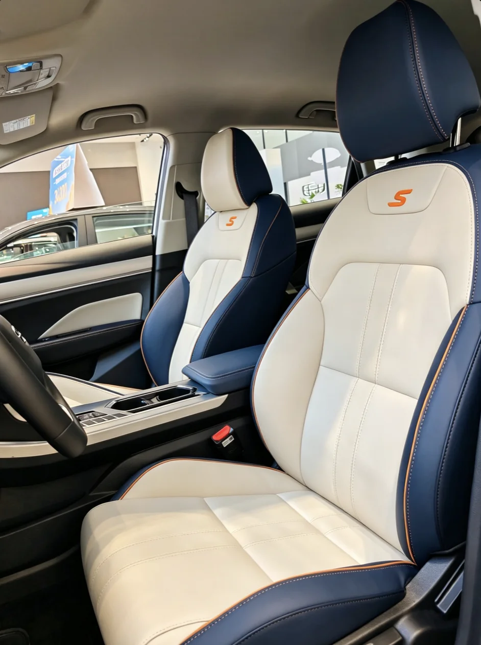 Für Geely Coolray 2019~2025 Maßgefertigte Autositzbezüge Luxuriöses Nappaleder 100% Passgenau Innenraumzubehör 360 ° Vollständige Abdeckung – Detail 5