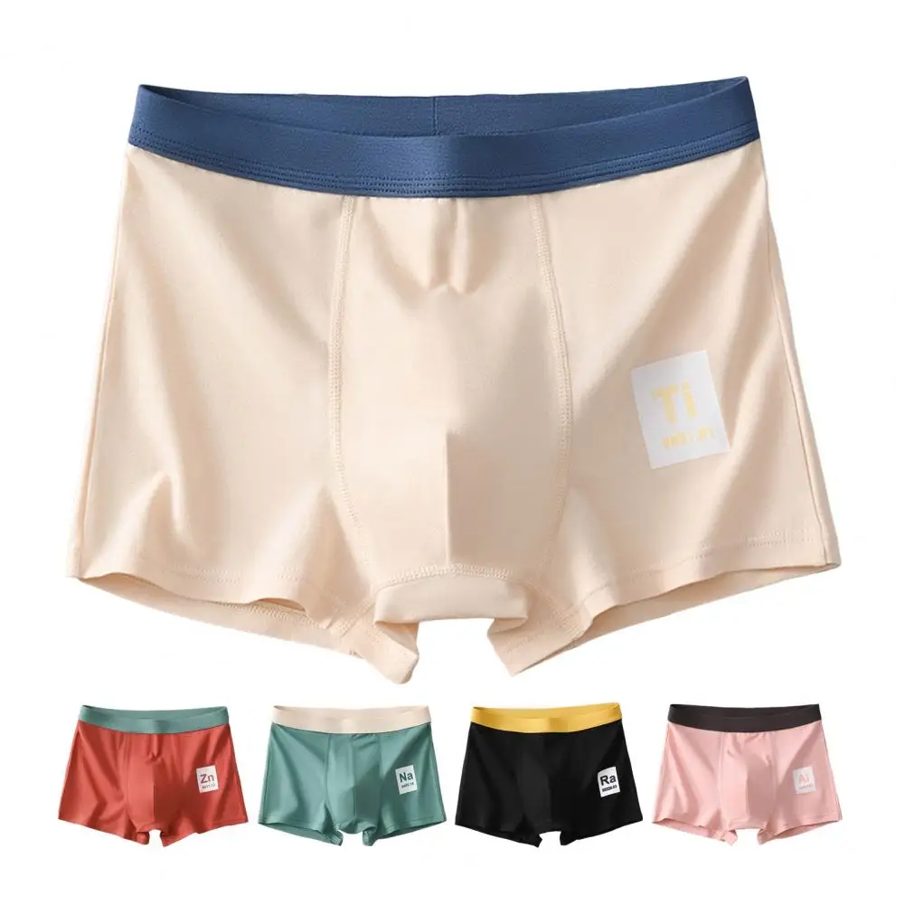 

High Quality Letter Print Breathable Underpants Men Underwear Soft Panties Ropa Interior Mens Boxer Shorts L-4XL U-Convex Smooth