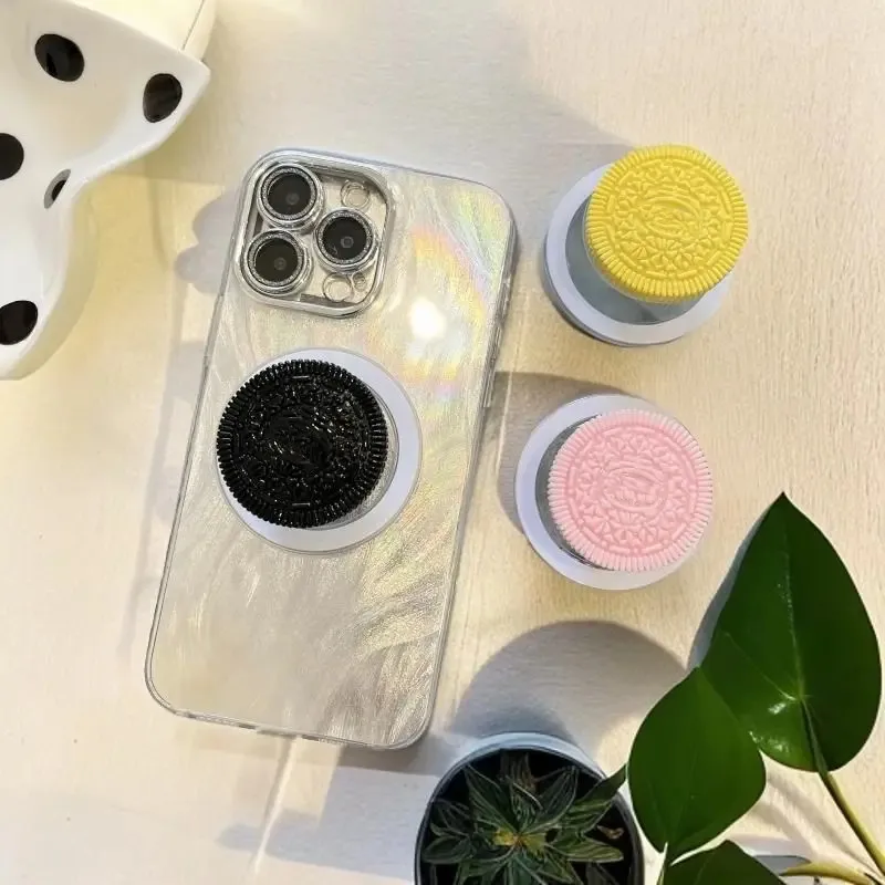 

Ins корейский милый забавный печенье Magsafe магнитный держатель для телефона Grip Tok Griptok кольцо для IPhone 17, складная настольная подставка для ленивого человека