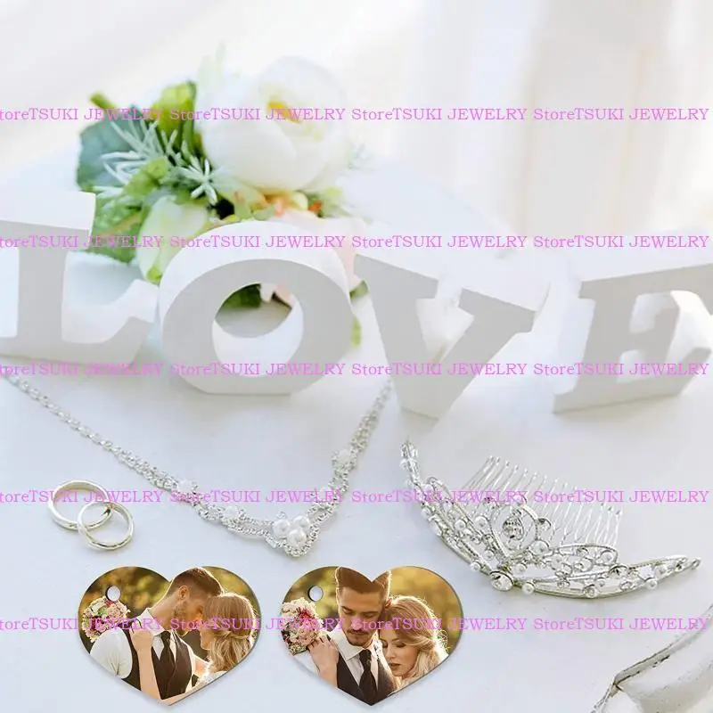 

62KE 3 Shapes Dog Tag Ornament Blanks 46Pcs Sublimation Blank Keychains Board Keyring