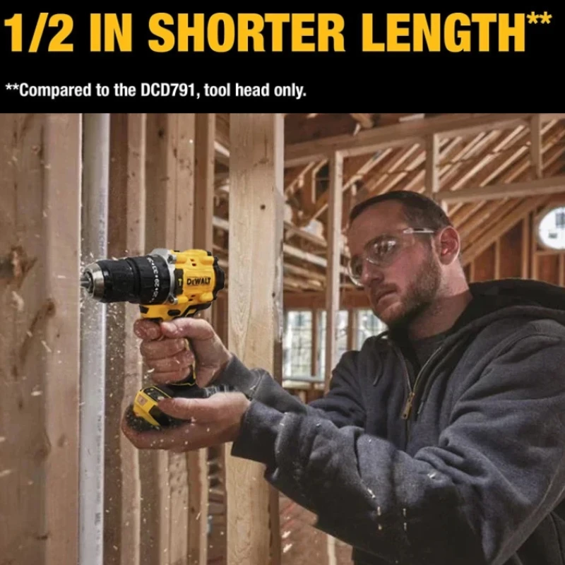 DEWALT DCD805 Brushless Cordless Hammer Drill Driver  20V Lithium Battery Impact Drill Power Tool Professional Electric Drill