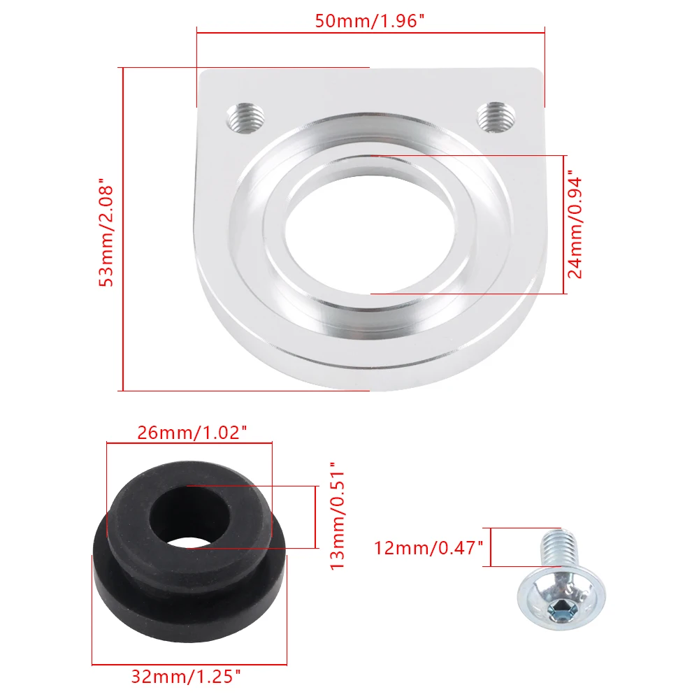 Aluminum Radiator Lower Bracket Relocator w/Low Profile Bushings for Honda upgrade diy accessories