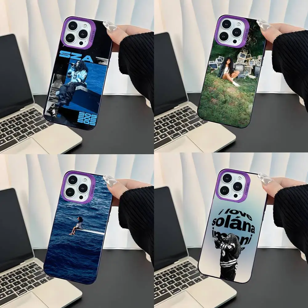 

S-SZA RNB Singer Phone Case For iPhone 17,16,15,14,13,12,11,Pro,XS,Max,Plus,Mini,SE4,E Purple Matte Shockproof Cover