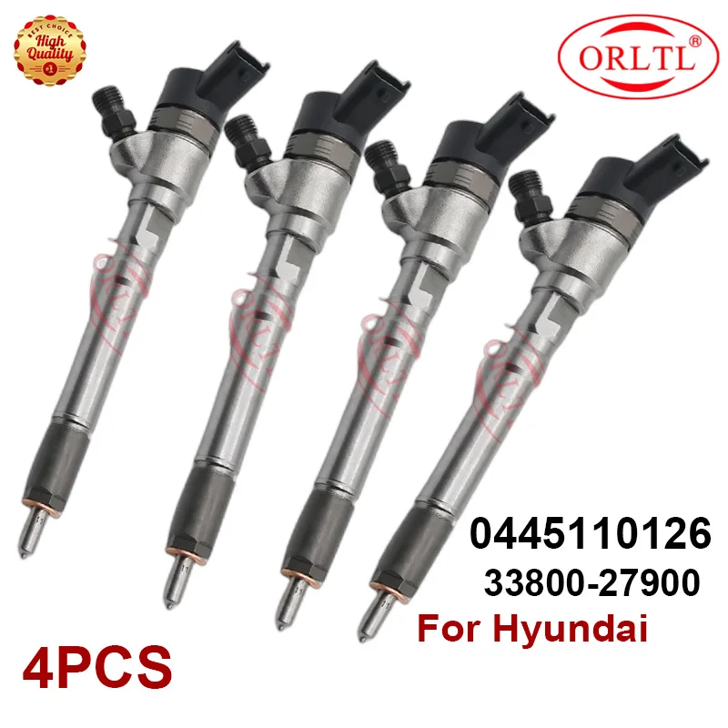 

ORLTL FOR HYUNDAI Cummins 5263319 0 445 110 126 NOZZLE 33800-27900 33800 27900 0445110126 Genuine Fuel Injector 4PCS