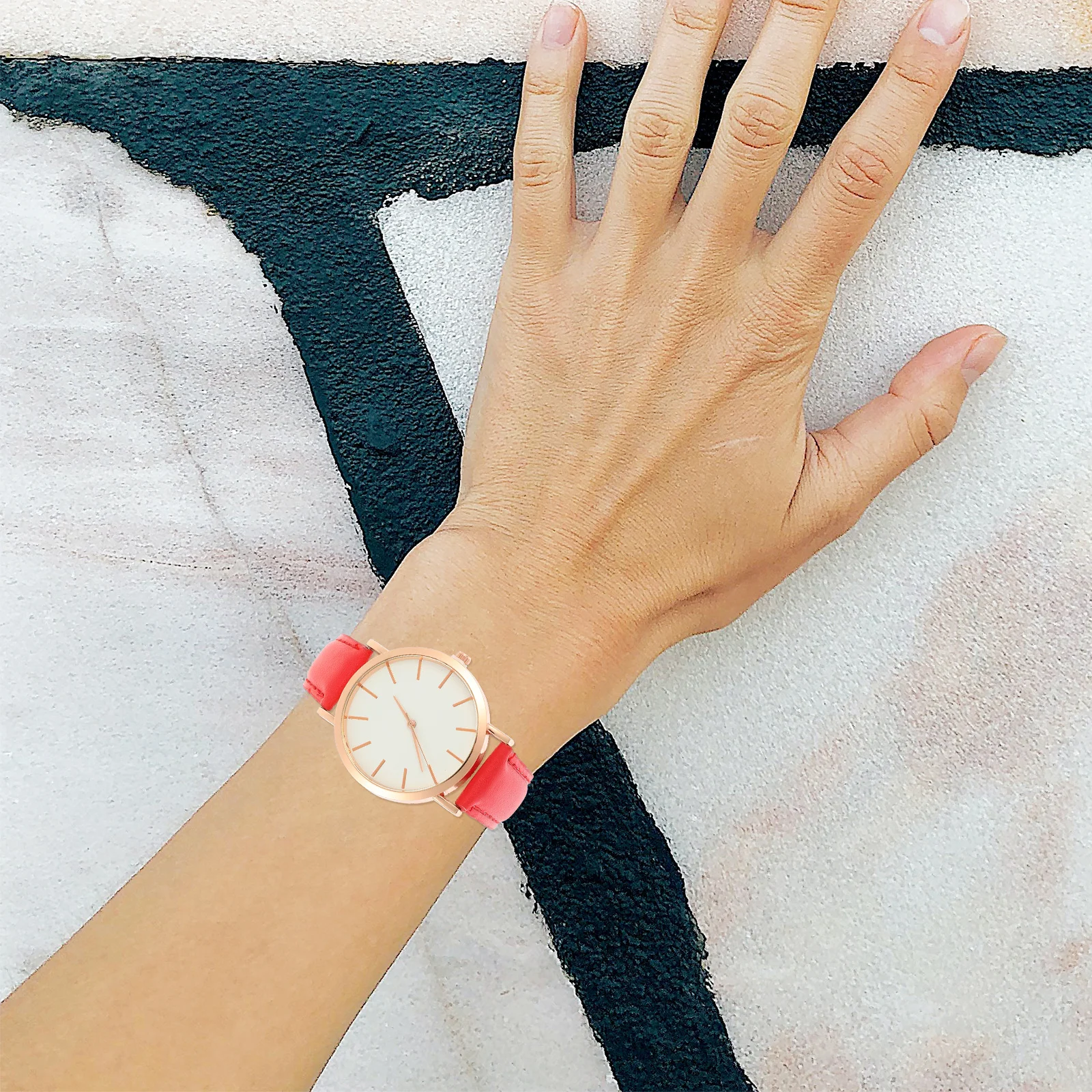 Elegant Simple Women Watch Office Lady Comfortable Strap Wrist Watch Waterproof Fashion Timepiece Ornament Gift For Wife