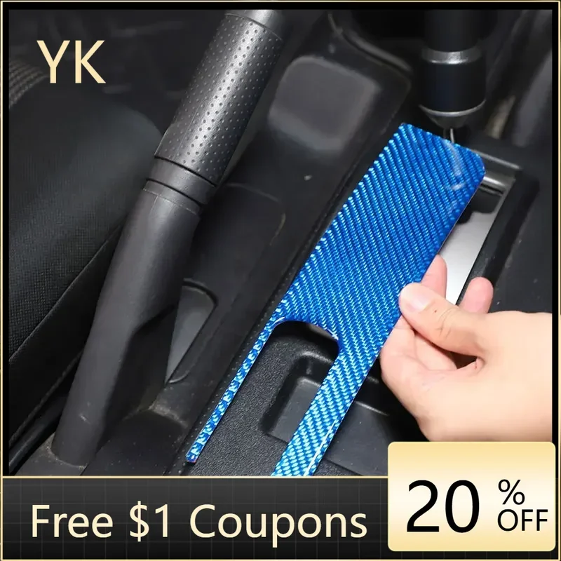 

For Toyota FJ Cruiser 2007-2021 Soft Carbon Fiber Car Handbrake Panel Covers Trim Sticker Interior Car Accessories