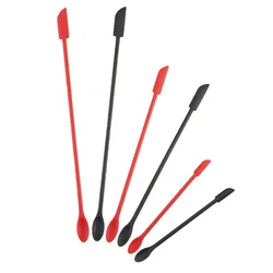 1Pc Silicone Double-End Cosmetic Spoons Odorless Mini Jar Scraper Set for Candle Making, Makeup & Beauty Product Residue Removal