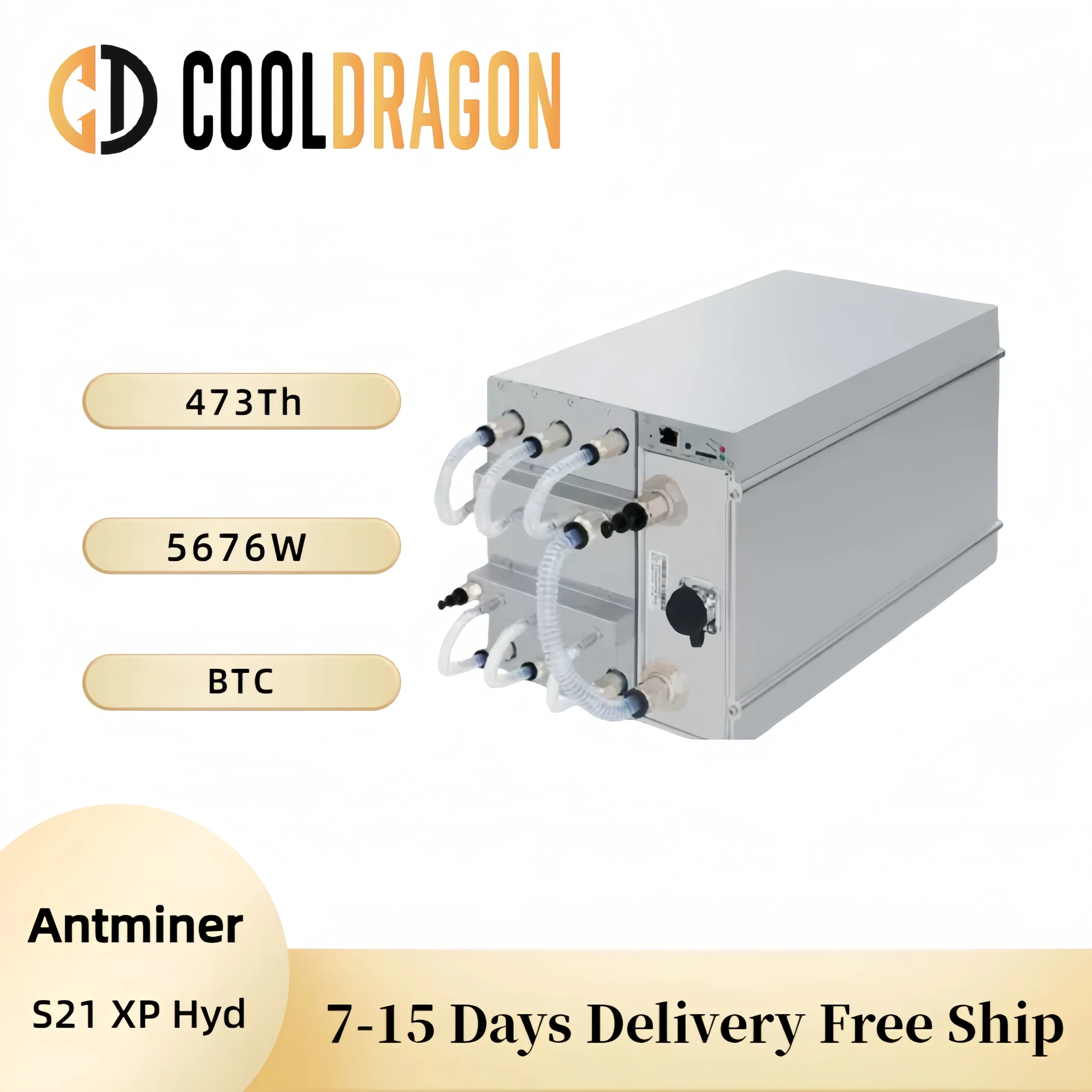 Antminer S21 XP Hydro 473Th/s 5670W BTC Miner