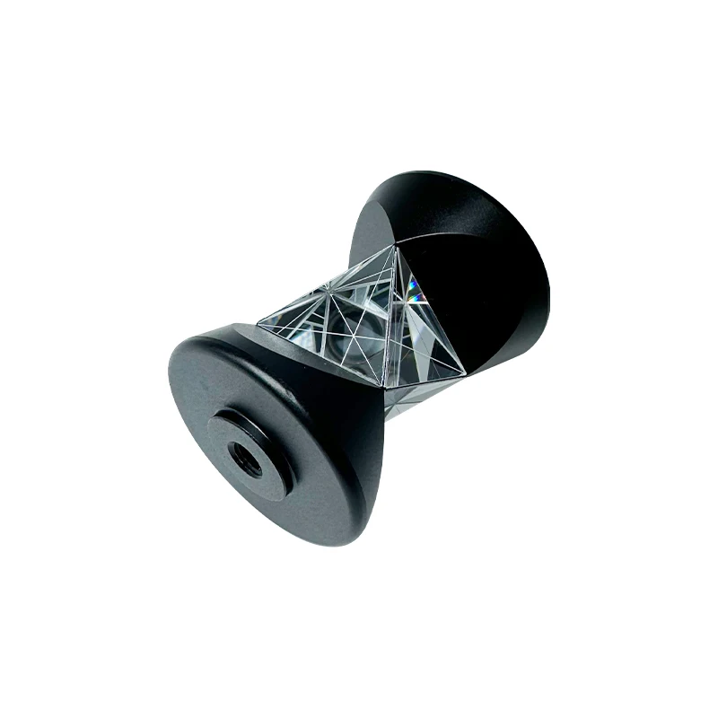 Silver 360 Degree Mini Prism Replacement For SWISS TYPE Total Station Replace GRZ101 ATR 350M With 1/4 Thread