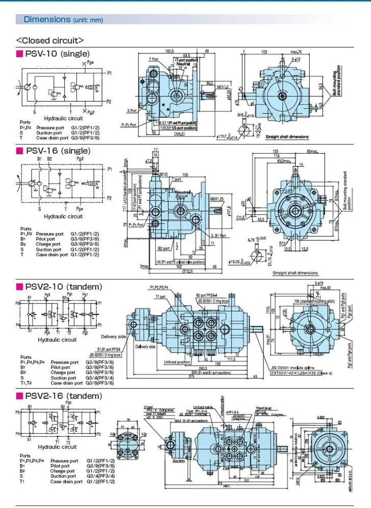 สำหรับปั๊มไฮดรอลิก Kayaba รุ่น KYB PSVD2-21E-7 ปั๊มหลักสำหรับรถขุด (PSVD2-21E-7)