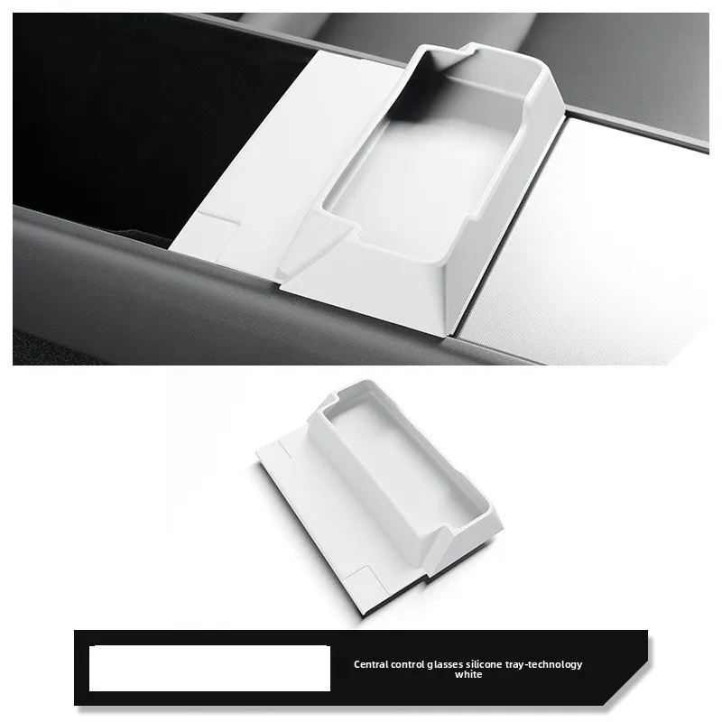 Odpowiedni do Tesla Model Y Juniper organizer na okulary do centralnego panelu sterowania, tacka, schowek w podłokietniku, akcesoria do przechowywania.