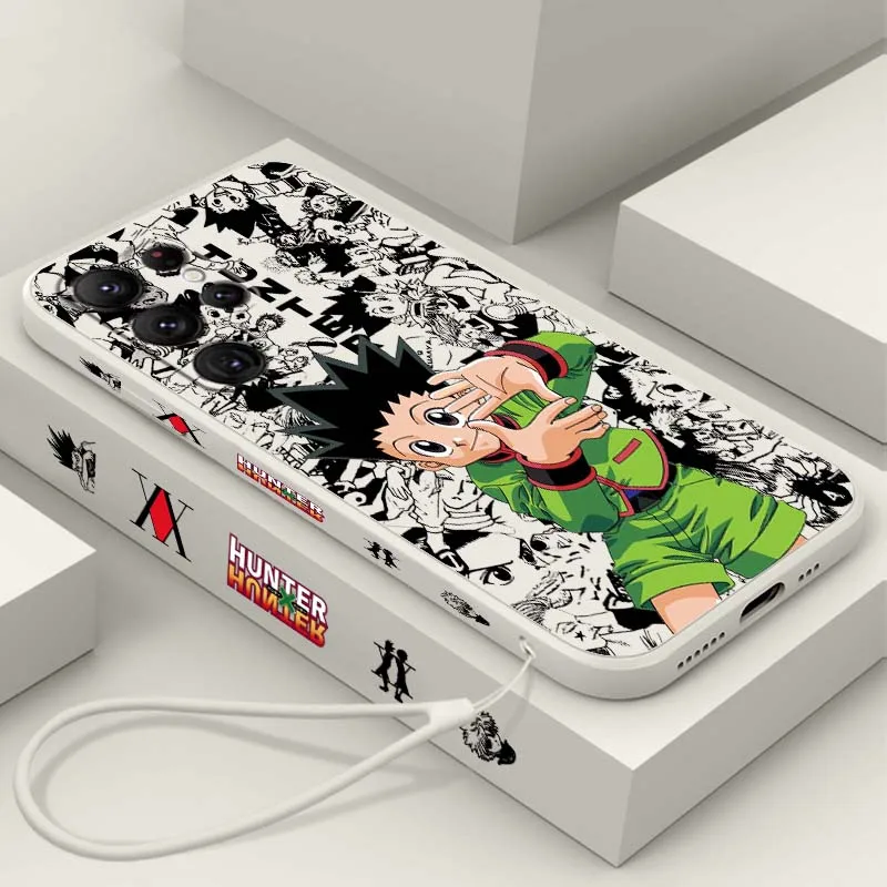 

Art Hunter x Hunter Anime Phone Case For Samsung Galaxy S25 S24 S23 S22 S21 S20 Ultra Plus FE 5G Liquid Left Rope Cover