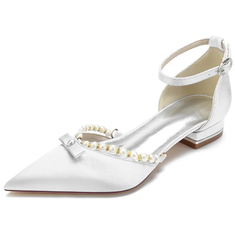 chaussures-plates-de-mariage-en-satin-perle-a-bout-pointu-avec-bride-a-la-cheville-pour-femmes-ideales-pour-demoiselles-d'honneur-bal-de-promo-soiree-cocktail