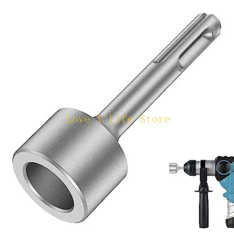 L74C Ground Rod Driver Heavy Duty Steel Drill Bit Driver Ground Rod Bits Socket for Rotary Hammer Drill Grounding Rods