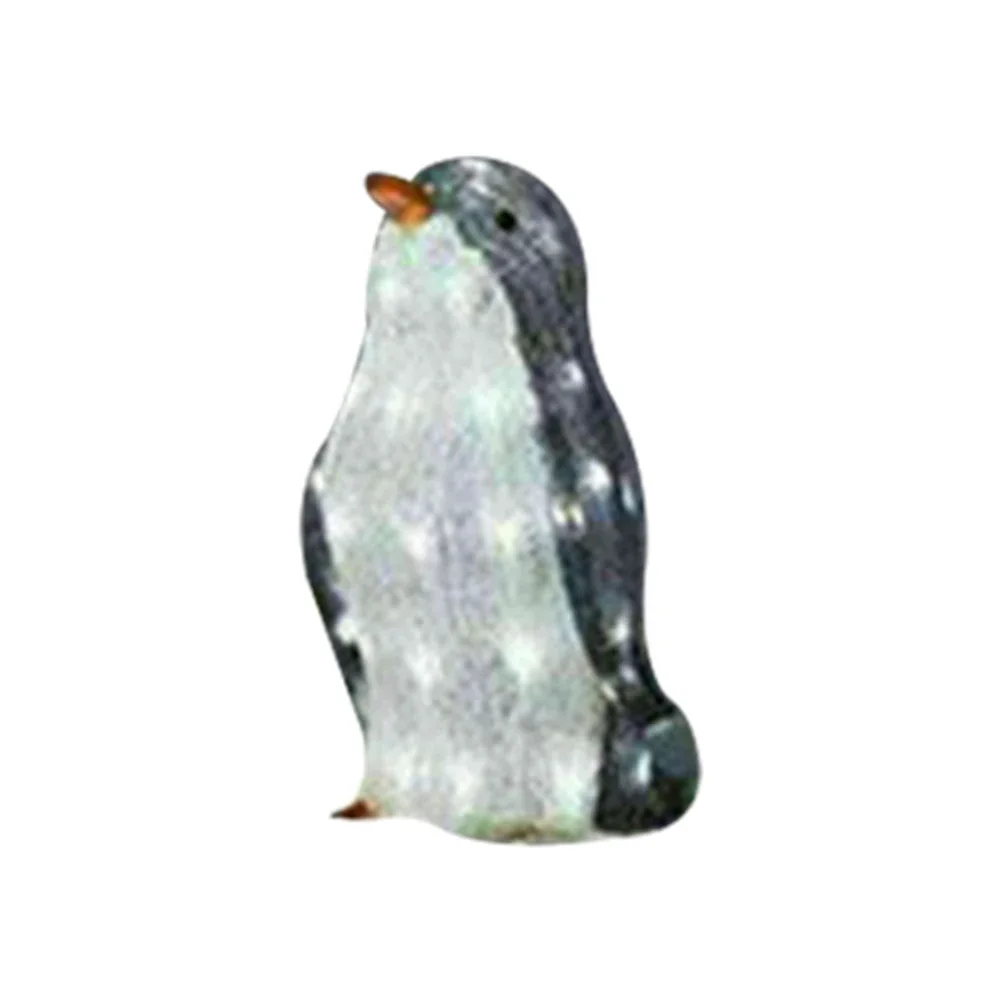 3pcs Christmas Penguin 50 LED Warm Light Up Decoration 2023 Indoor Outdoor Garden Figurine Decor Merry Party Ornaments Acrylic