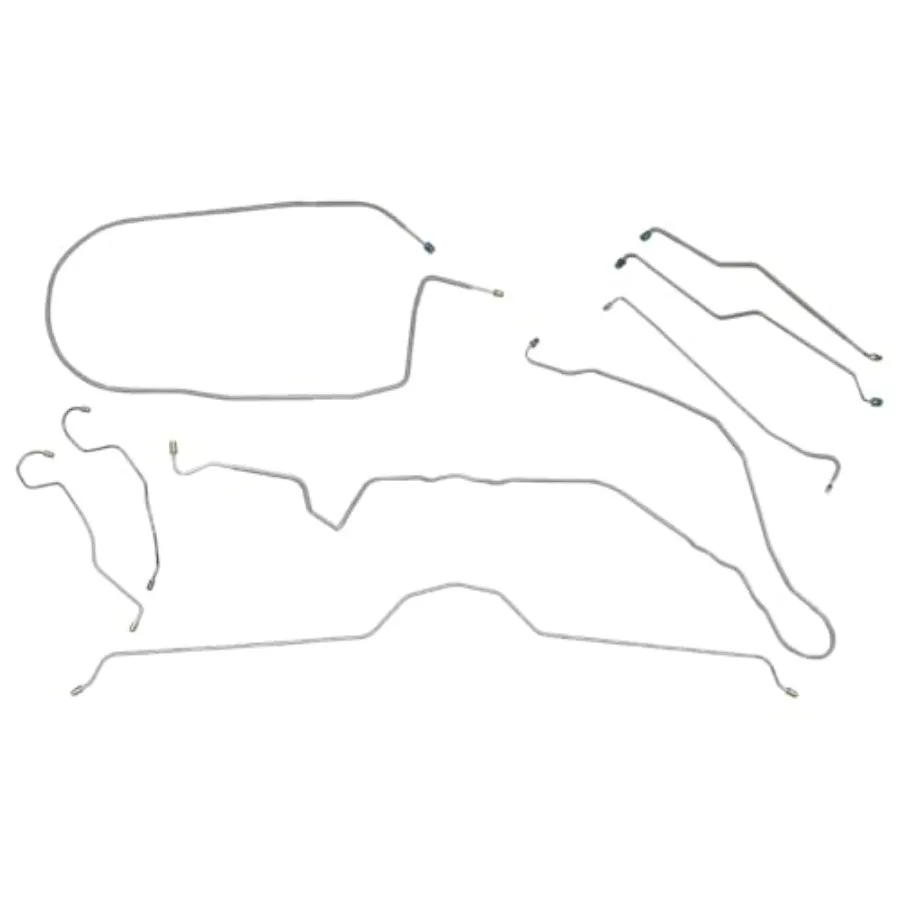 Complete Brake Line Kit for 19741982  Corvette with 8pcs Stainless Steel Braided Lines HighPerformance Hydraulic Braking System