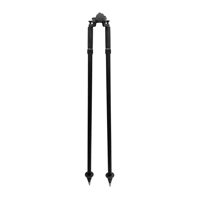 2pcs High Quality 180cm GPS Black Thumb Release Bipod Surveying Pole for Prism Pole Sok Nikon South Total Surveying Station GNSS