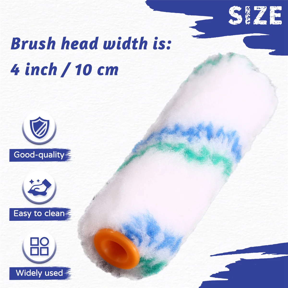 AA08I 50 sztuk 4 cale 100mm profesjonalny zestaw wałków do malowania ścian Mini wałek do malowania powłok Edger malowanie szczotka rolkowa do ściany