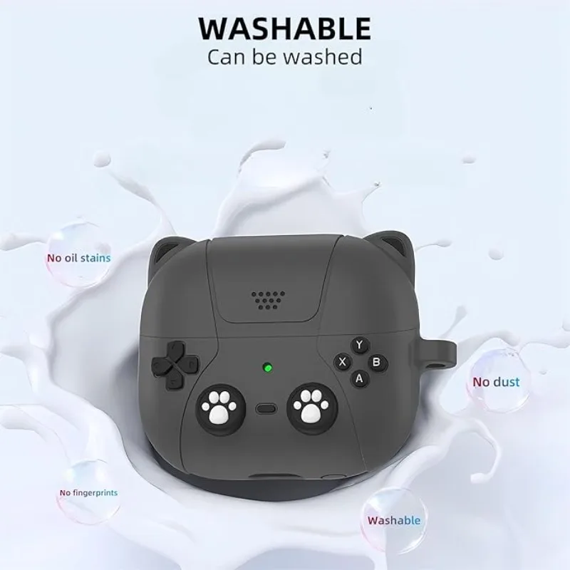 

3D Cute Cat Cartoon Silicone Case for Samsung Galaxy Buds Live/Buds2/Pro/2 Pro/FE - Shockproof Cover with Precise Cutouts