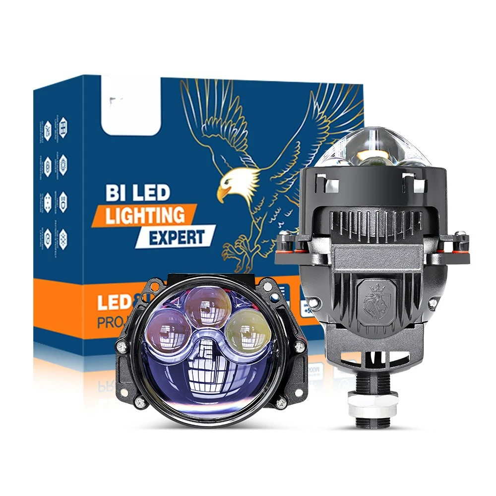 

New tri-direct bifocal lens lossless 3-inch lens, laser enhanced version of small sunlight H4 H7 H11