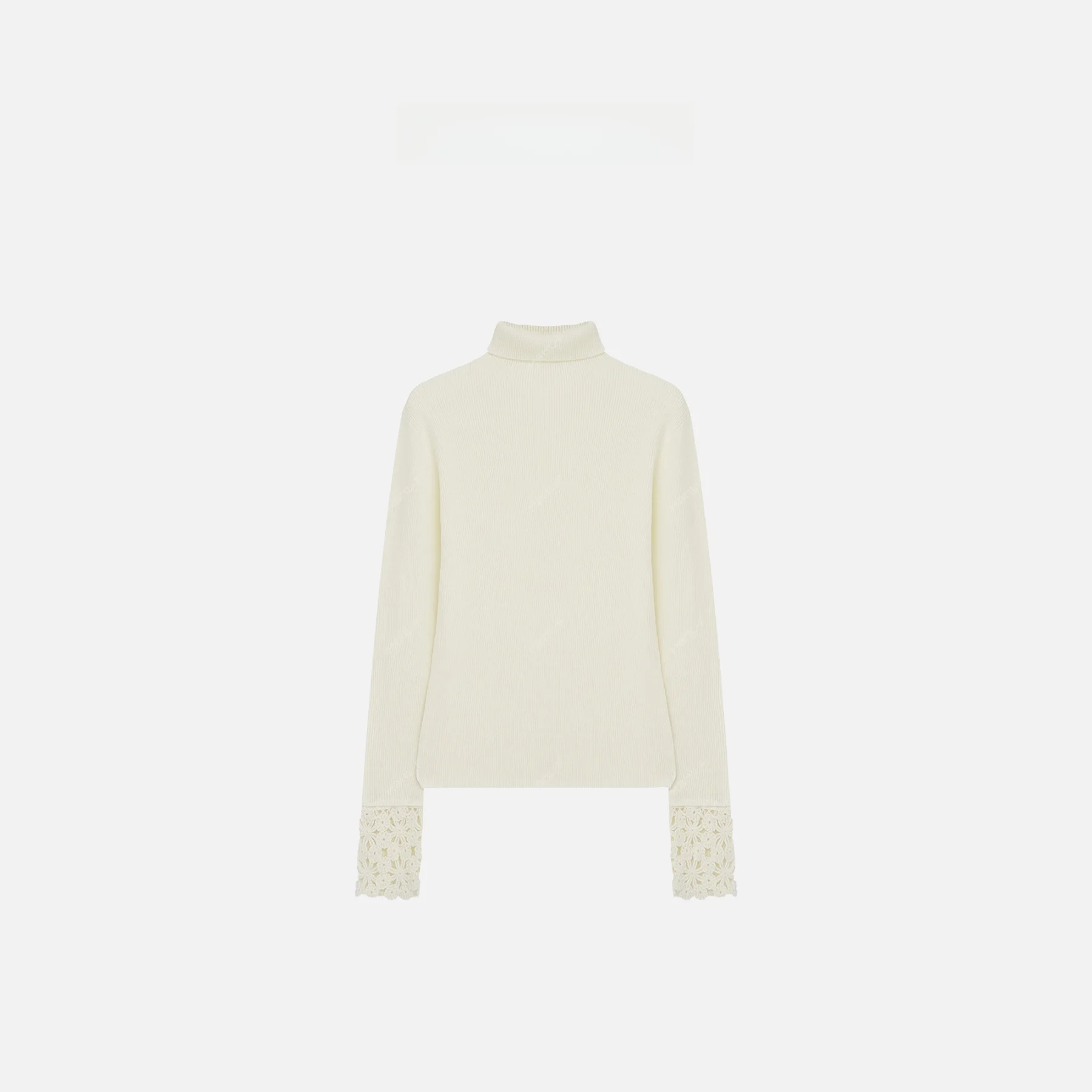 

MBNLF Embroidered High Collar Woolen Sweater 00% Wool Base Layer New Arrival Winter 2024 Women's Faion Knittedwear