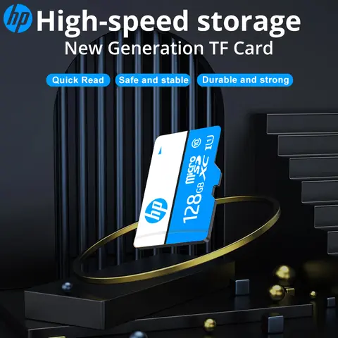 HP MicroSD Memory Card 128GB 64GB 32GB High Speed Mini TF Card C10 U1 A1 for Phone Audio Surveillance Device TF Card
