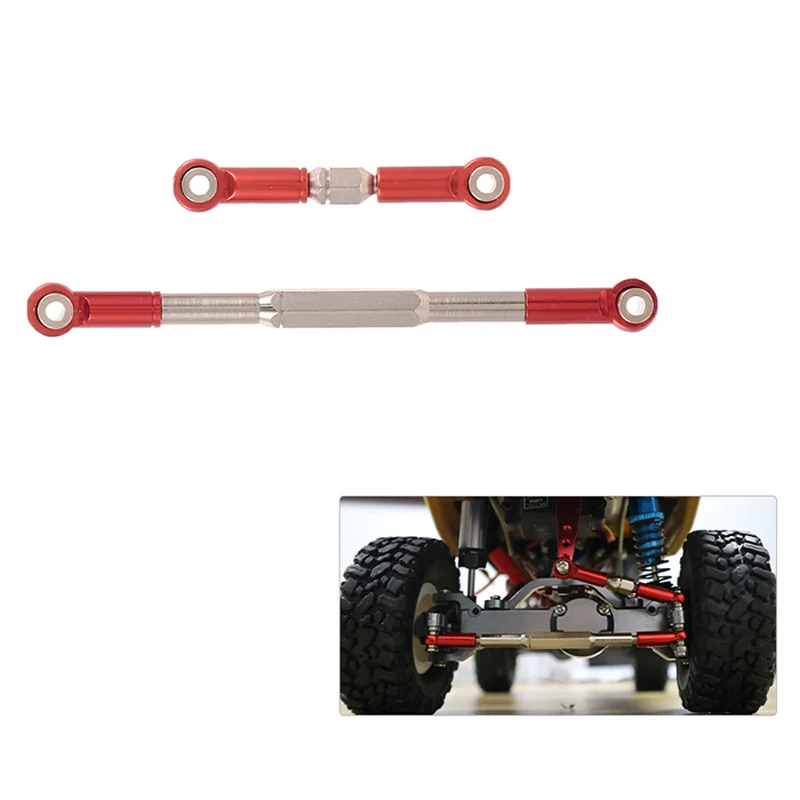 M01K RC Steering Rod CNC Machining Aluminum Alloy Steering Linkage Rod Set For WPL 1608T RC Truck RC Steering Linkage Set