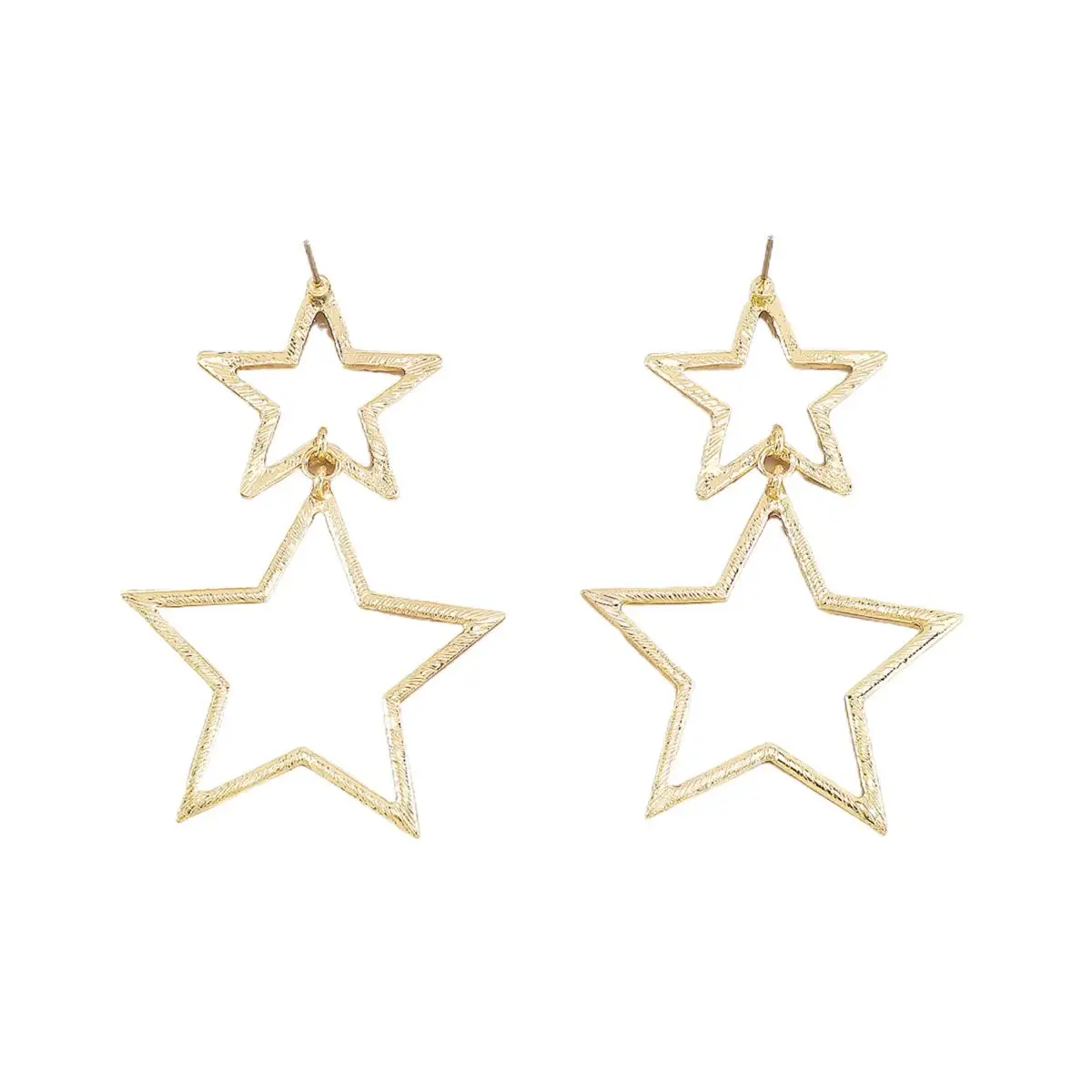 Fashion Big Star Dangle Earring Rhinestone Crystal Drop Earring For Women