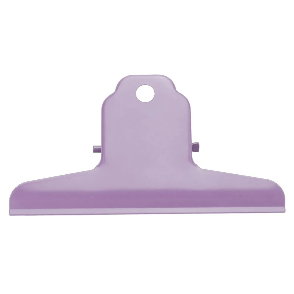 2Pcs Purple/ Red/ Pink/ Black Metal Binder Clip Large Size Metal Material Chip Clips 10cm Strong Grip Office Folder Clip Drawing view 3