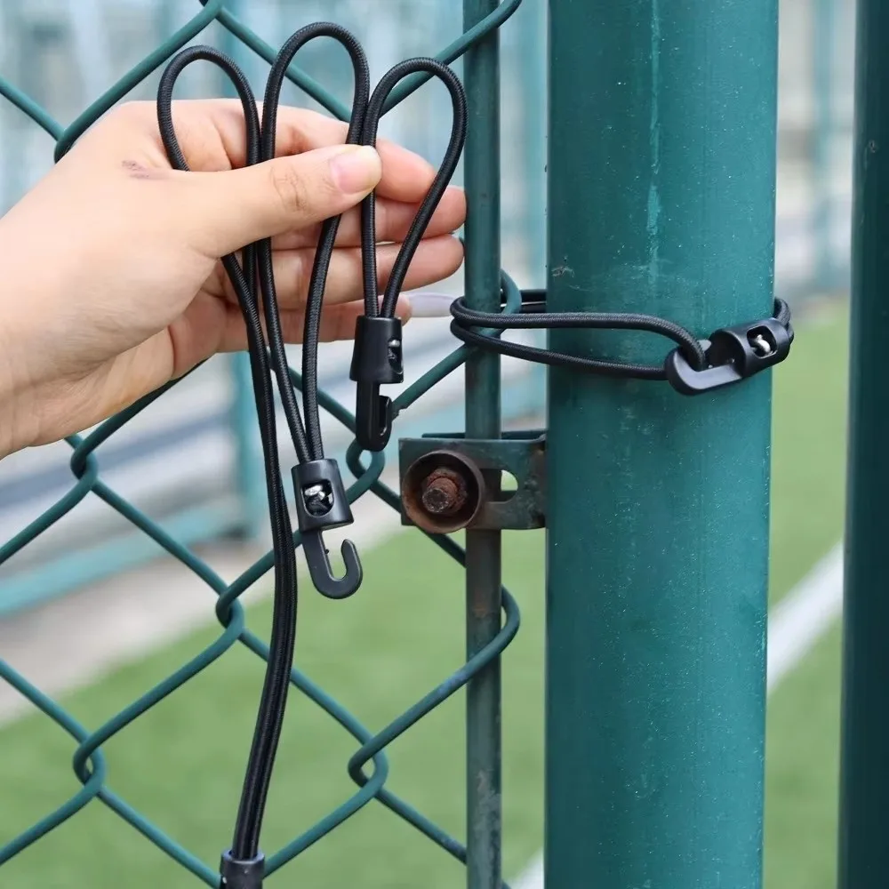 10Pcs New 10/15/25cm Bungee Cord with Hooks Black High Elasticity Expander Nylon Luggage Straps Rope Camping Tarpaulin