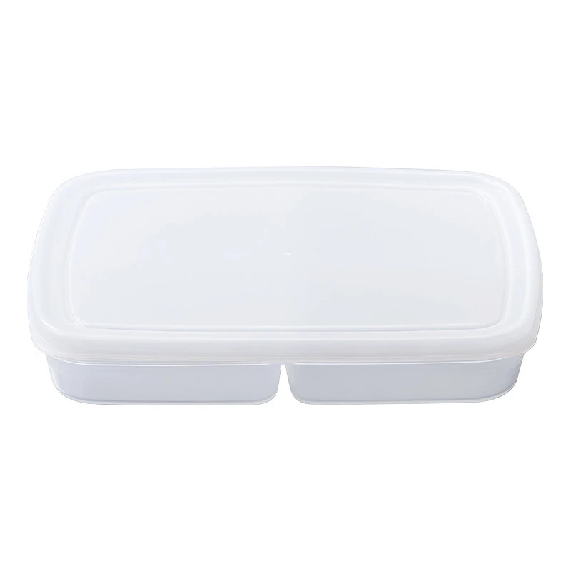 1PCS 4 Grids Food Fruit Storage Box Portable Compartment Refrigerator Freezer Organizers Meat Onion Ginger Container Boxes