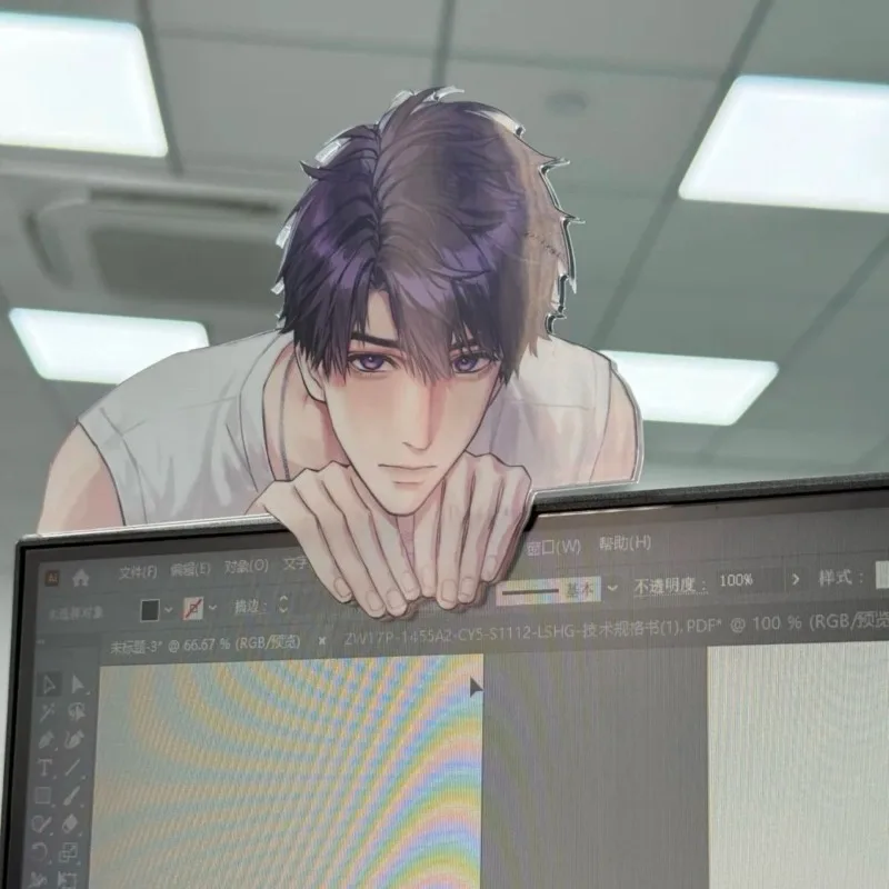 

Game Love and Deepspace Caleb Cosplay Acrylic Prop Desktop Sign Ornament Role Play Props Accessories Gifts for Women Men