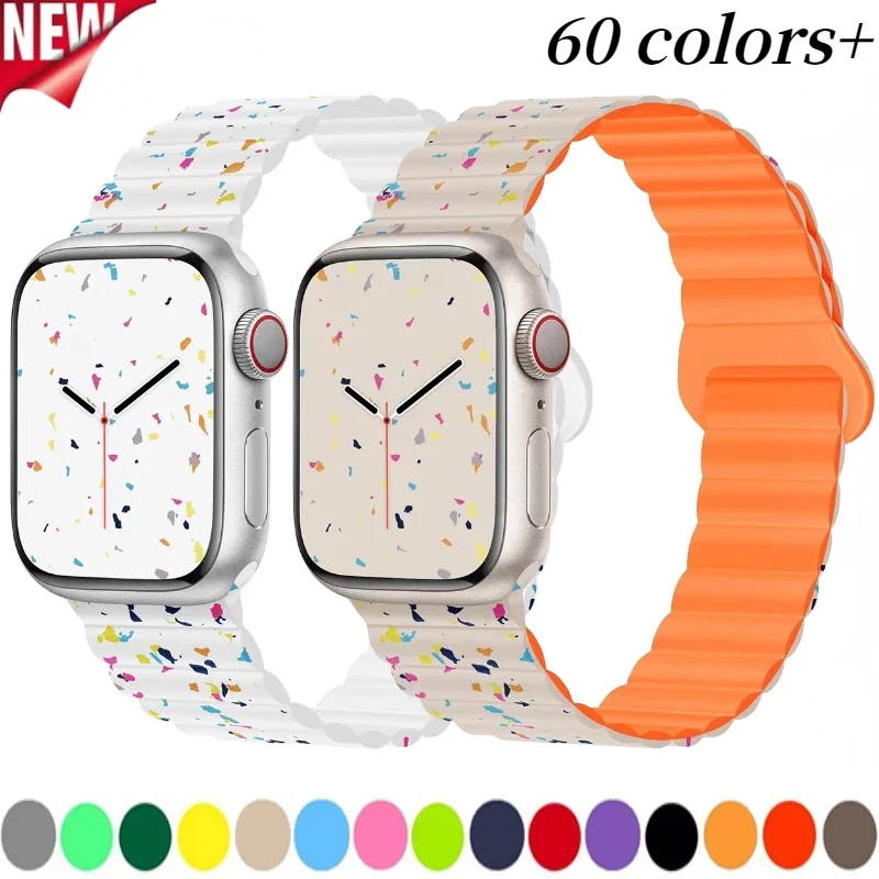 Cinturino magnetico in silicone per Apple Watch Ultra 3 2 149mm 11 10 9 8 7 46mm 45mm 41mm Bracciale sportivo per 6 5 4 SE3 44mm 40mm 42mm