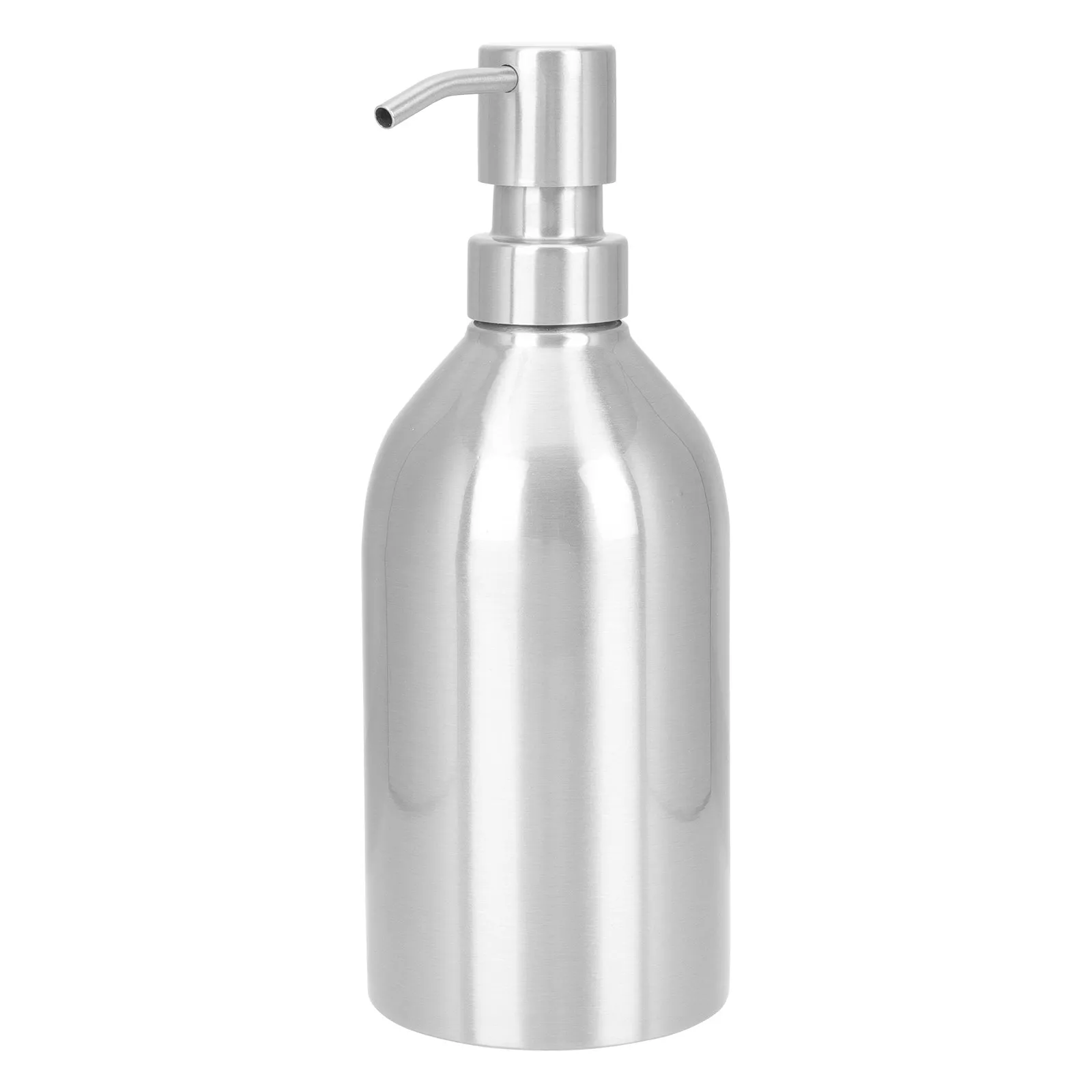 

Simple Stainless Steel Pump Bottle Large Capacity Bathroom Soap Dispenser Refillable Shampoo Shower Gel Storage Bottle