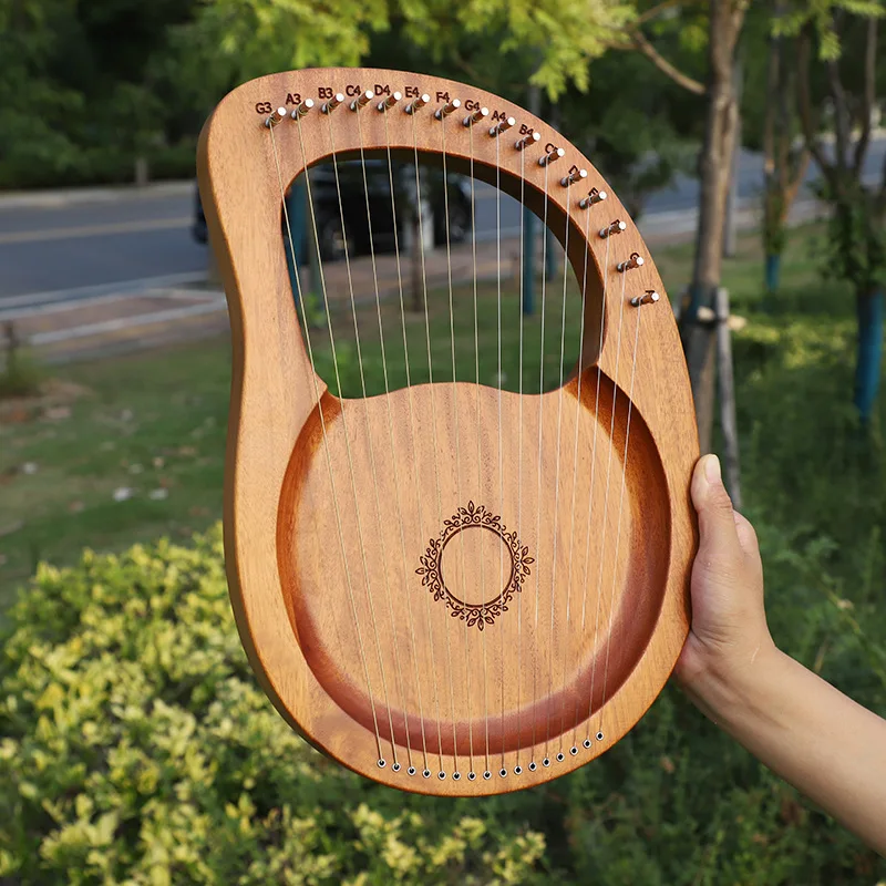 

16-Tone Lyre Harp 21-string Lyre Beginner Instrument Harp Portable