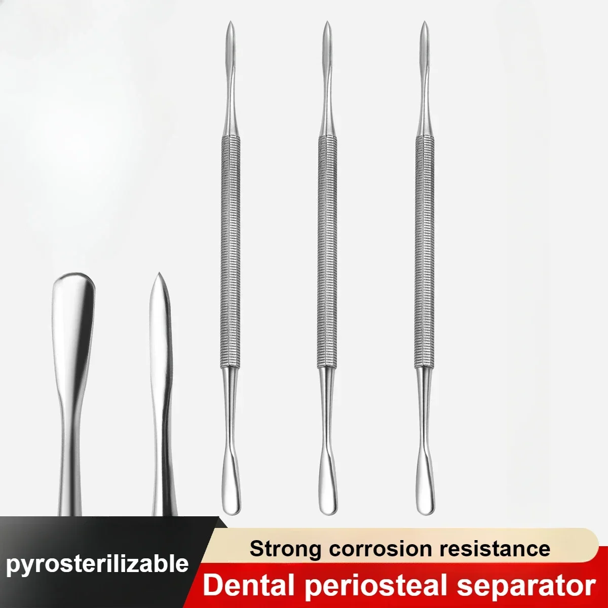 

3PCS Double Head Dental Implant Periosteal Elevator for Dental Oral Surgical Instrument Peristeal Separator Dental Surgical Tool