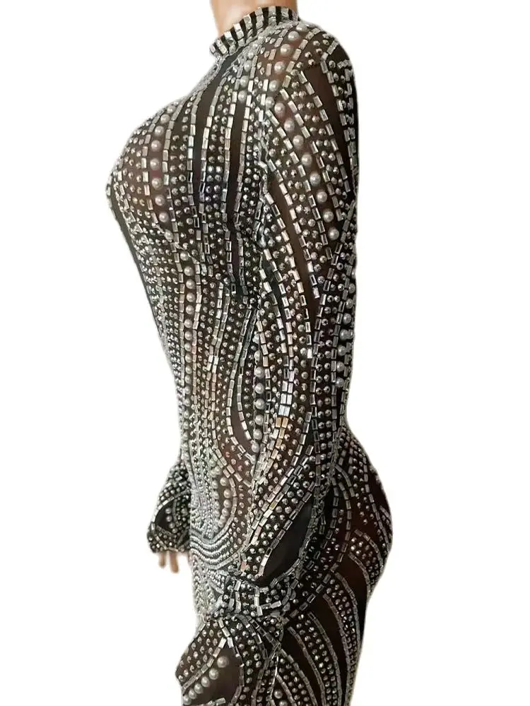 High Quality Hot Diamond Sexy Wrap Buttocks Elastic Dress 2024 New Fashion Custom Women'S Clothing