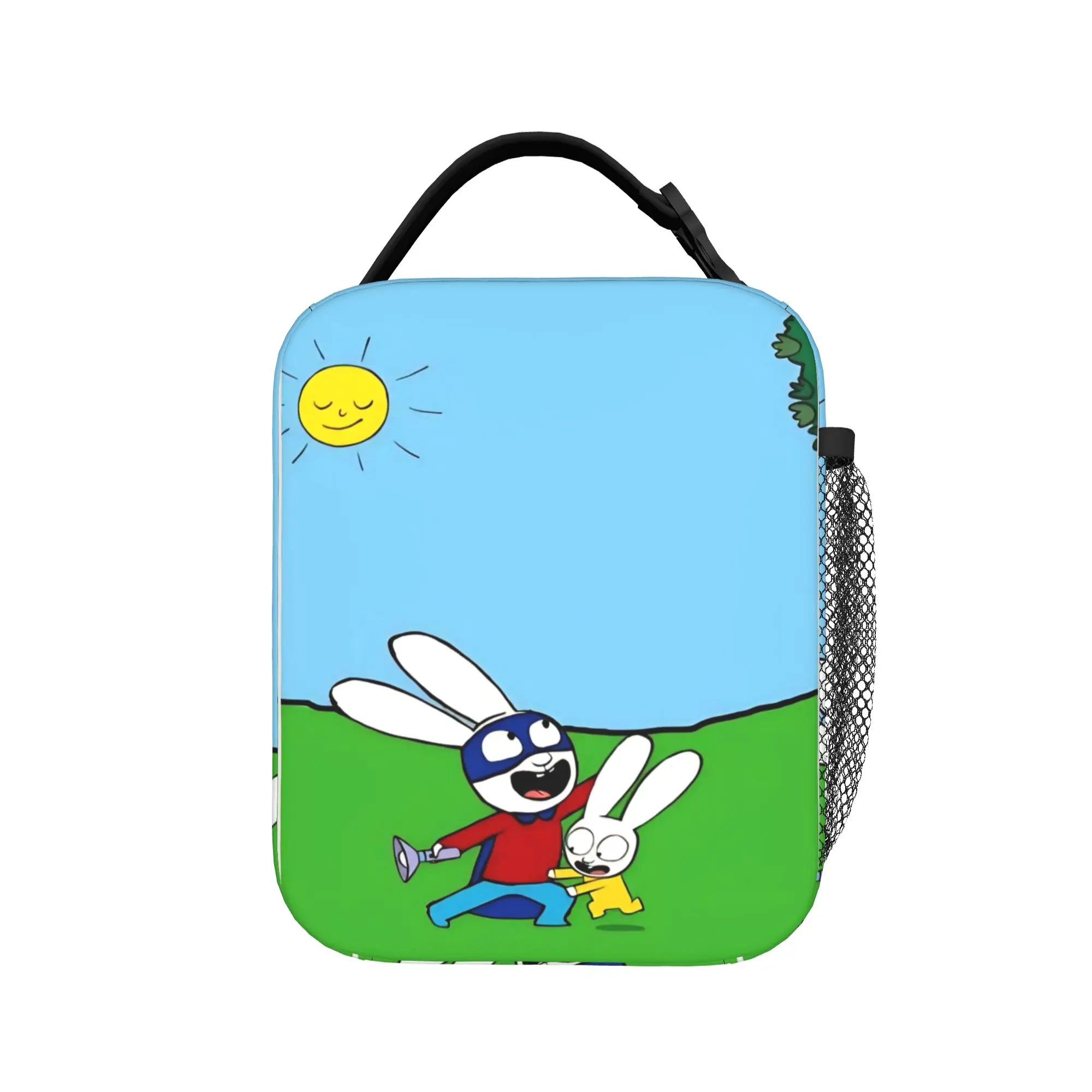 Simon Super Rabbit Thermal Insulated Lunch Bag for Work  Portable Food Container Bags Men Women Cooler Thermal Lunch Boxes