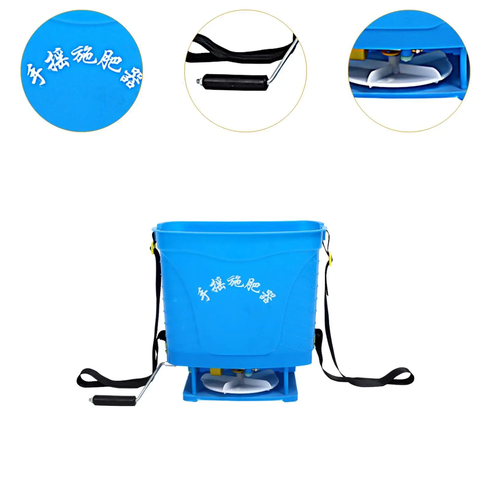 Fertilizer Spreader Handheld Dispenser Granular Fertilizer Backpack for Gardening